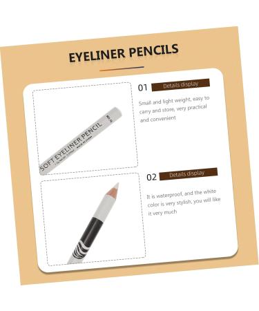 Beavorty 48 Pcs Lying Silkworm Eyeliner Highlighter White Eyebrow Makeup Cosmetics Pencils Lying Silkworm Pen - Buy Online on GoSupps.com