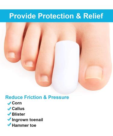 Sumifun 10-Piece Gel Toe Caps - Soft Silicone Protection for Blisters & Toe Comfort - Fits All Sizes - Buy Online on GoSupps.com