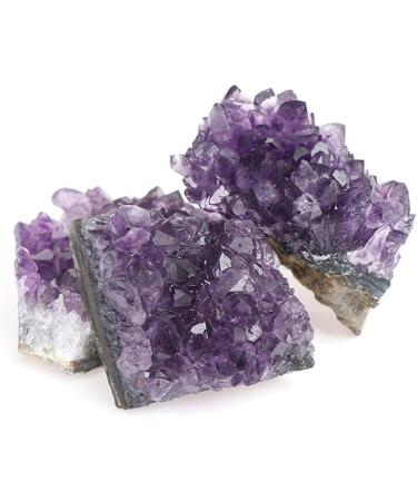 for Natural Amethyst Cluster Quartz Crystal Specimen Stones Gift Rough Ore Geography Teaching Raw Stones and Minerals Reiki Crystal Stone (Color : L) - Buy Online on GoSupps.com
