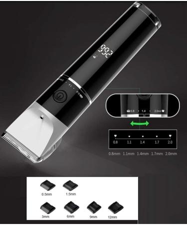 Professional Cordless Hair Clippers & Beard Trimmer Kit - Rechargeable with LED Display 4 Guide Combs Ideal for Men & Family Use - Buy Online on GoSupps.com