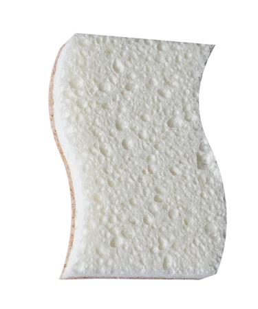 Frogued 3pcs Sponge Brush Natural Materials Fast Decontamination Strong Water Absorption Powerful Scrubbing Ability Dish Washing Sponge Kitchen Supply Khaki