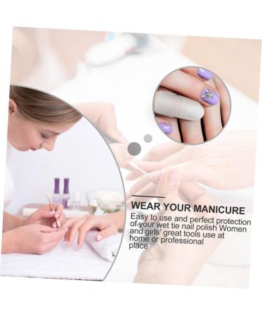 Mipcase 60 Pcs Nail Case Polish Varnish Cover Milk Gel Nail Polish Stickers for Adults Nail Art Tools Finger Nail Protector Skincare Tools White Plastic Manicure Protective Case 4x2cmx2pcs Whitex2pcs - Buy Online on GoSupps.com