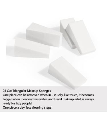 Make Up Sponge Set Latex-Free Cosmetic Sponges Triangular Cosmetic Sponges 24 Pieces Small Beauty Blender Makeup Sponge for Liquid Foundation Powder and Cream - Buy Online on GoSupps.com