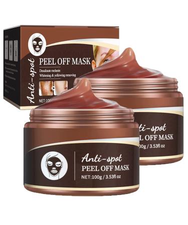 Masque exfoliant Ginseng Masque anti- ge cor en Nettoie la peau morte R tr cit les pores Peel Off Masque Facial Blackhead Remover Convient tous les types de peau 2pcs