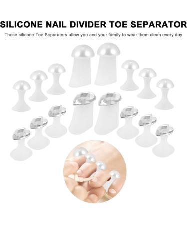 Minkissy Silicone Toe Separators - Pearl Style Spacers for Pedicures and Nail Art at Home or Salon - Buy Online on GoSupps.com