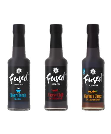 Fused Sauce Pick N Mix - Choose From 2+ Flavours | Cheeky Chilli Clever Classic Glorious Ginger | Gift Set for Sauce Lovers - Pack of 3