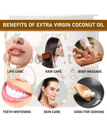 ICAN London 100% Natural Pure Coconut Oil 16oz - Extra Virgin Cold Pressed - Buy Online on GoSupps.com