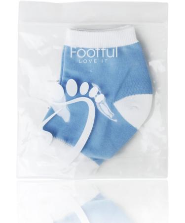 Footfull Gel Heel Moisturising Socks/Protectors for Dry Cracked Skin/Foot Pain Relief - Buy Online on GoSupps.com