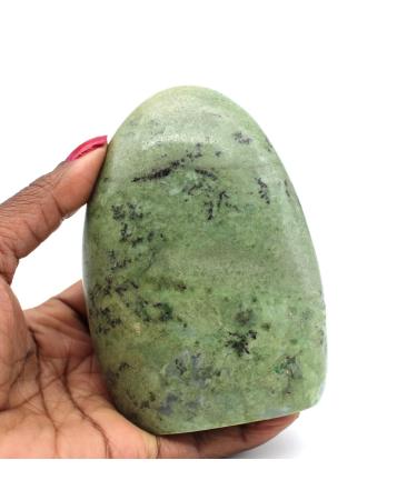 G n rique Madagascan Green Feldspar Rock 630g 110mm