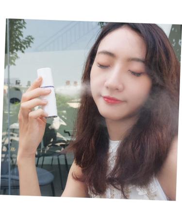 Levemolo 1pc Plush Makeup Bag Portable Facial Mini Face Spray Instruments Spray Meter Usb Face Steamer 11.5*3cm White - Buy Online on GoSupps.com