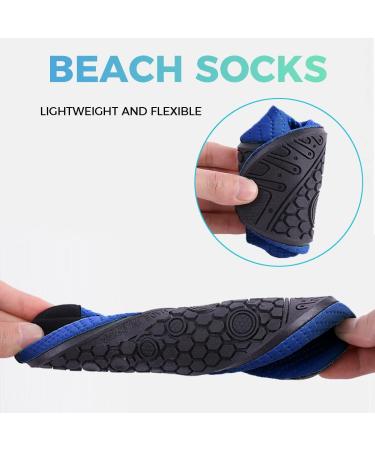 AUXDIQ Swimming Shoes for Men & Women | Aqua Surf Water Shoes Quick Drying Barefoot Beach Shoes - EU Size 41/42 - Blue - Buy Online on GoSupps.com