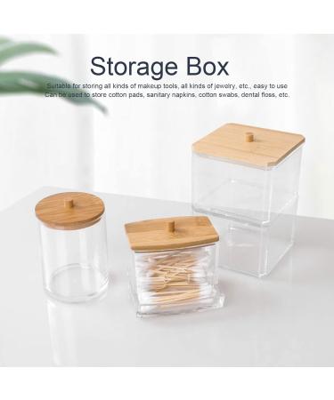 Zerodi Cotton Swab Storage Case | High Transparency Lid Design for Makeup & Jewelry Organization - Buy Online on GoSupps.com