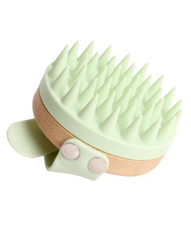 Guittly SCALP Massager scalp massage brush silicone scalp massager hair massage brush for peeling and head massage head massage brush hair growth reduced shed head relaxation (green)
