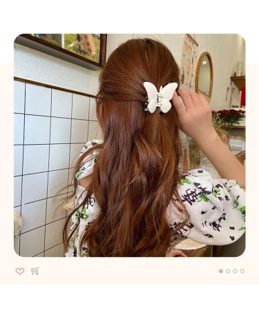 8 Pcs Butterfly Flower Claw Clips & Spiral Hair Ties Set for Women and Girls - Buy Online on GoSupps.com