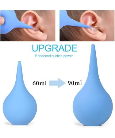 2 Pack Ear Syringe 3oz / 90ml Hand Bulb Syringe for Ear Washing Rubber Squeeze Bulb Laboratory Tool ( Color : 3oz/90ml Size : As shown ) 3oz/90ml As shown - Buy Online on GoSupps.com