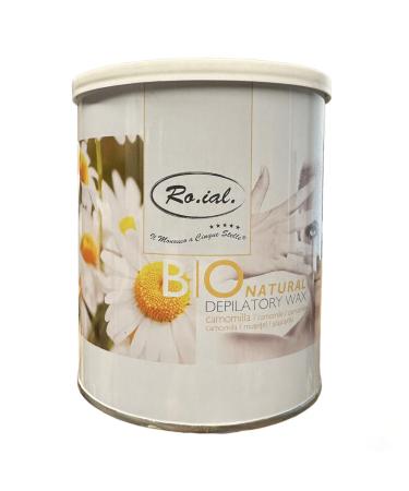 RO.IAL BIO and Ecologically depilatory wax & hot wax & canned wax with chamomile - delicate skin types - 0% mineral oil - 800 ml - made in Italy