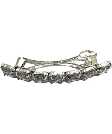 Large French Design Hair Barrettes Clips Elegant White Snap on Hair Clips Grips Pins Womens Girls Hair Accessories Length 9CM (White) - Buy Online on GoSupps.com