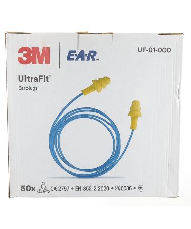 3M UF01000 EAR Ultrafit - Premium Noise Canceling Earplugs with Cord & Box | 1 Pair - International Shipping Available - Buy Online on GoSupps.com