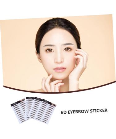 PLAFOPE 6D Hair- Eyebrows Stickers 4pcs Eyebrow Stickers 6d Hair-like Eyebrow Transfer Stickers Eyebrow Trimming 4 Stickers - Buy Online on GoSupps.com
