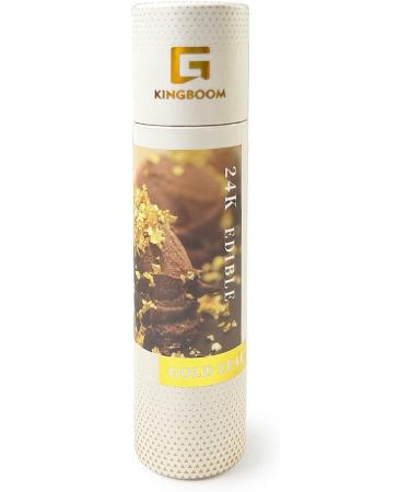 KINGBOOM 24K Gold Leaf Flakes - 50mg Edible Gold for Cakes & Drinks - Buy Online on GoSupps.com