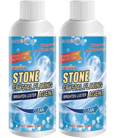 Stone Stain Remover Cleaner 2023 New Kitchen Marble Oil Stain Cleaner Marble Stone Cleaner Polishes Marble Cleaner and Polish Effective Removal of Oxidation Rust Stains (2pc)