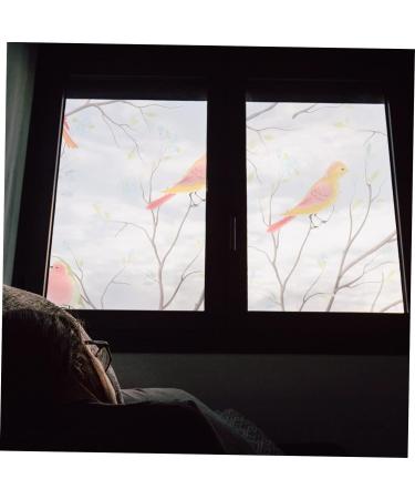 Zerodeko 5 Pcs Glass Film Window Sticker Window Film Bird Window Sticker Stickers Decor Frosted Sticker Birds Window Sticker Chic Window Sticker Glue-Free Window Sticker Opaque 3D Colorfulx5pcs 300x45cmx5pcs - Buy Online on GoSupps.com