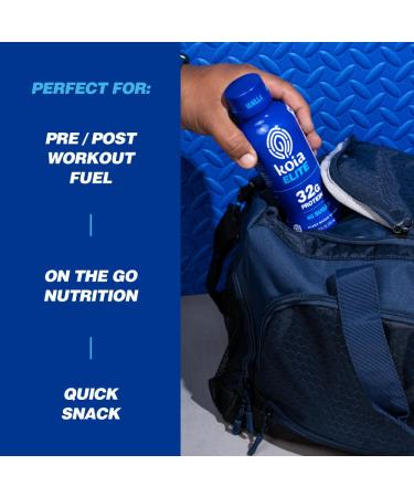 Koia Elite Plant Based Protein Shake, Vanilla, 32g Protein, 4g Sugar, 6g Prebiotic Fiber, Pre & Post Workout Nutritional Drink, No Seed Oils, Dairy-Free, Gluten-Free, Non-GMO, 12 Fl Oz (Pack of 12) - Buy Online on GoSupps.com
