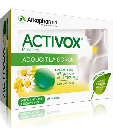 Arkopharma Activox Respiratory Tract Sugar Free Mint Eucalyptus Flavor Case of 3 Blisters of 8 Tablets - Buy Online on GoSupps.com