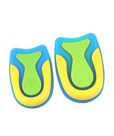 FOMIYES 2 Pairs Heel Pads Absorption Insoles Half Insole Assorted Color 10X 7 CM