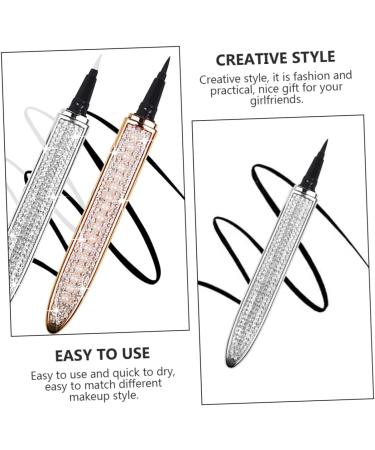 FOMIYES 2pcs Diamond Eyeliner Metallic Eyeliner Eye Beauty Pens Elf Eyeliner Eye Grooming Pens Cosmetic 1 count (Pack of 1) Assorted Color - Buy Online on GoSupps.com