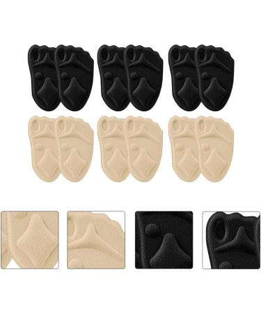 Beaupretty 6 Pairs Sponge Metatarsal Support Pads - Anti-Slip High Heel Insoles for Women | Soft Mesh Forefoot Cushion for Ultimate Comfort - Buy Online on GoSupps.com