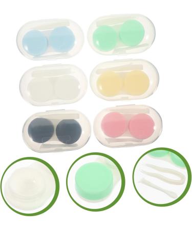 Solustrie 18-Sentence Contact Lens Container with Tweezers - Compact Oval Lens Case & Travel Storage Box with Mirror - Buy Online on GoSupps.com