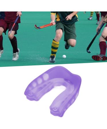 Verdant Touch Sport Mouthguard - Shock Protection for Adults | Flavored Striped Purple Mouthguard for Boxing & Basketball - Buy Online on GoSupps.com