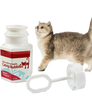 Liquid Catnip Bubbles 0.6oz Catnip Bubble for Stimulating | Funny and Harmless Interactive Kitten Toy for Exercising Reducing Boredom Littryee - Buy Online on GoSupps.com
