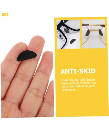 Marmerdo 18 Pairs Self-Adhesive Silicone Nose Pads for Glasses - Comfortable & Durable Black Pads for Sunglasses - 1.9x0.8x0.1cm - Buy Online on GoSupps.com