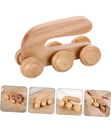 Healeved Wood Roller Massage Device - Handheld Body Massager for Legs & Back Relief | Anti-Roller & Portable Wooden Massage Stick - Buy Online on GoSupps.com