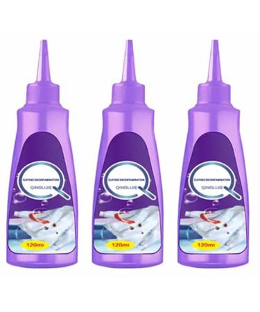 Active Enzyme Laundry Stain Remover - White Shirt Guardian Biological Enzyme Laundry Detergent Clothes Stain Remover Clothing Quick Laundry Dry Cleaner (3PCS)