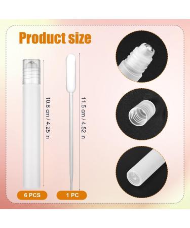 XIHIRCD 6pcs Roller Bottles 10ml Potable Roller Containers with Dispenser Tube Refillable Cosmetic Matte Plastic Roller Bottles Essential Oil Roller Roller Ball Perfume Bottle for Travel - Buy Online on GoSupps.com