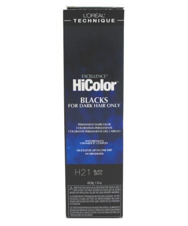 Loreal Excel Hicolor H21 Tube Black Onyx 1.74oz (3 Pack)