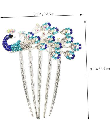 PLAFOPE Diamond Phoenix Hair Comb Bridesmaid Hair Comb Rhinestone Wedding Rhinestone Barrettes Wedding Headdress Bridal Hair Side Comb Flower Girl Hair Clip Hair Claw Clips for Women Alloy - Buy Online on GoSupps.com