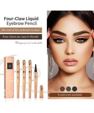 2024 New Magic 4-Tip Eyebrow Pencil - Upgraded 3D Long-Lasting Waterproof Microblading Eye Brow Pencil Contouring Pen Long-Lasting Natural Fine Stroke Eyebrow Pencil (Light Brown+Gray) - Buy Online on GoSupps.com