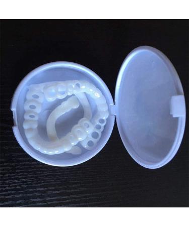 Xiaocui Instant Veneers Teeth - Comfortable Upper & Lower Dentures for a Perfect Smile | 2-Piece Set - Buy Online on GoSupps.com