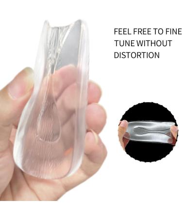 2-Pack U-Shaped Silicone Gel Heel Cups for Plantar Fasciitis & Heel Spurs - Pain Relief Foot Care - Buy Online on GoSupps.com