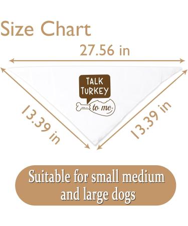 JXGZSO 1 Piece Cute Fall Dog Bandana Talk Turkey to Me Funny Thanksgiving Dog Bandana (Talk Turkey D CA) - Buy Online on GoSupps.com