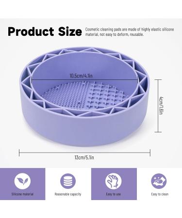 LELE LIFE Makeup Brush Cleaner Mat with Drying Rack Silicone Makeup Brush Cleaning Mat Scrubber Bowl Make Up Brush Cleaner Pad for Cosmetic Brushes Purple - Buy Online on GoSupps.com