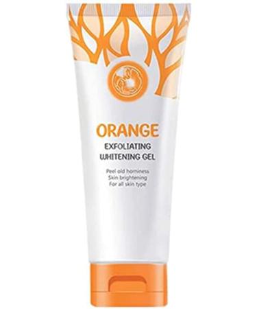 Orange Exfoliating Gel Scrub Face Body Skin-50g Exfoliating Gel Scrub Face Skin Lazy Cream