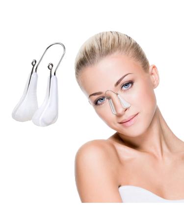 jieri Nose Shaper Lifter Clip Nose Slimmer Nose Discs Reshape Nose Nose Shaper for Wide Nose Lifter Straightener for Men/Women White