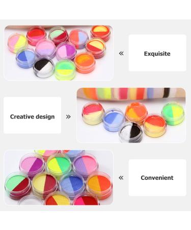 Shop Minkissy Two-Color Water-Soluble Face Paint Kit - 5 Sets of Washable Eye Shadow & Makeup Pigments for Colorful Decor - Buy Online on GoSupps.com