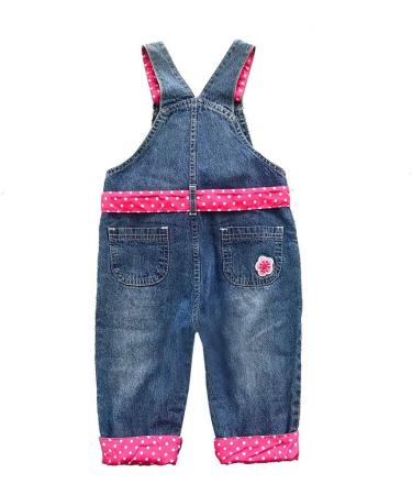 Peacolate Baby Girls Overalls with Belt | Rose | 9-12 Months - Buy Online on GoSupps.com
