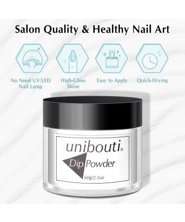 Unibouti Clear Dip Powder Nail Color 2.1oz - Nail Salon/DIY Refill Set - Buy Online on GoSupps.com